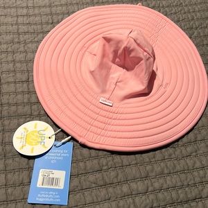 Ruffle Butts pink swim hat 12m-2T